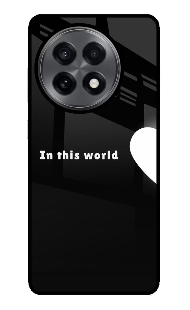 This World OnePlus 13R Glass Case