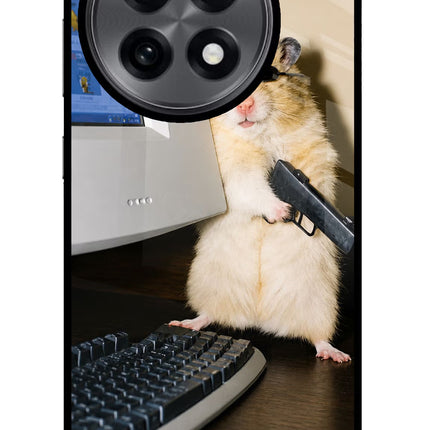 Hacker Hamster OnePlus 13R Glass Case