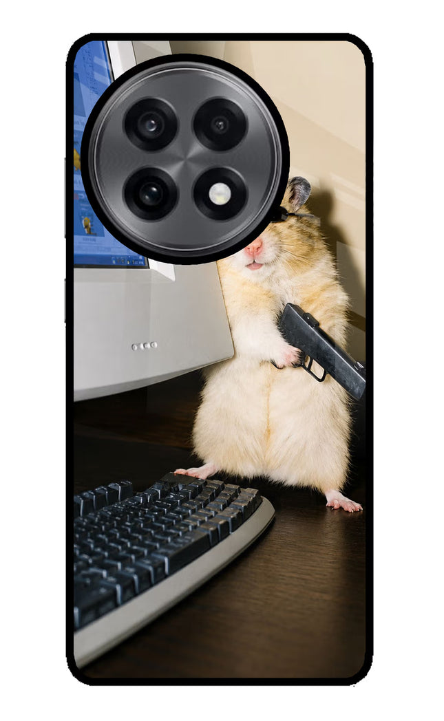 Hacker Hamster OnePlus 13R Glass Case