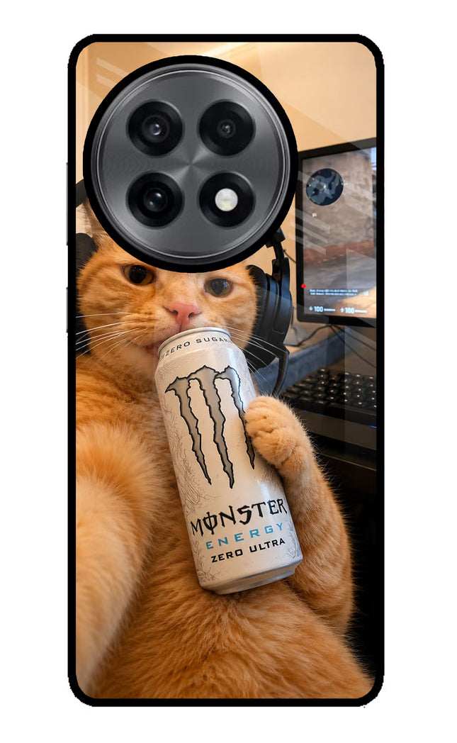 Gamer Cat Energy OnePlus 13R Glass Case