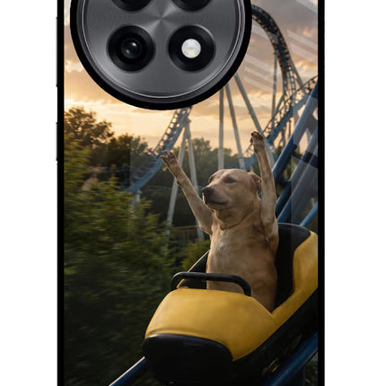 Rollercoaster Dog OnePlus 13R Glass Case