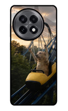 Rollercoaster Dog OnePlus 13R Glass Case