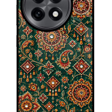 Green Pataka OnePlus 13R Glass Case