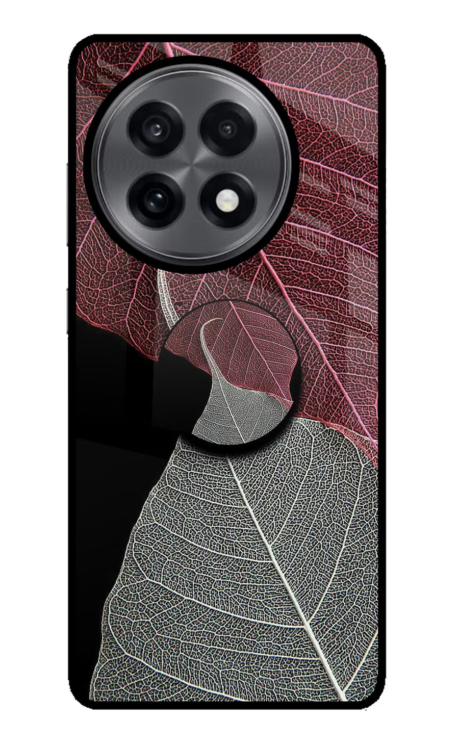Leaf Pattern OnePlus 13R Pop Case, Metal case