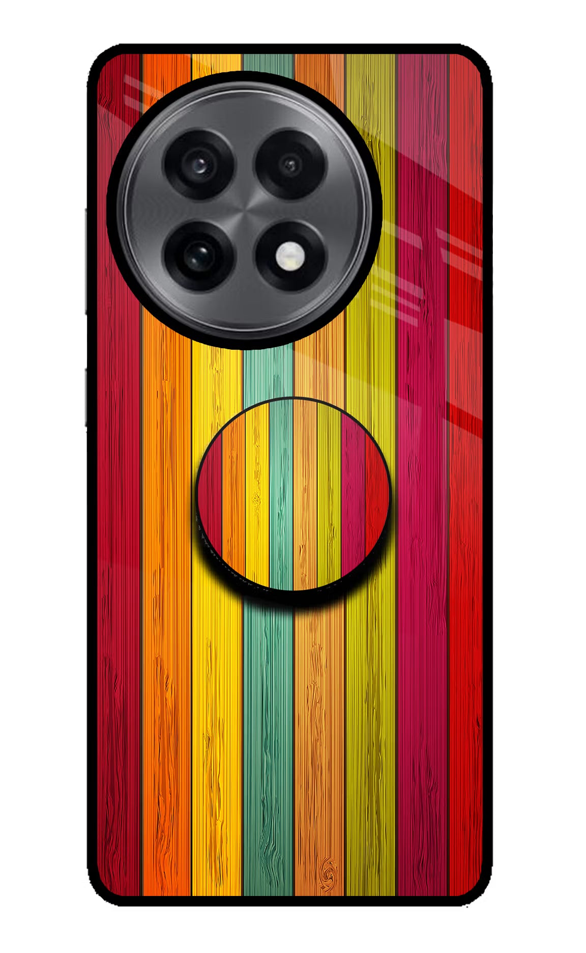 Multicolor Wooden OnePlus 13R Pop Case by Casekaro