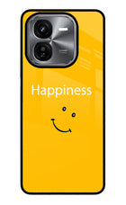 Happiness With Smiley iQOO Z9X Glass Case