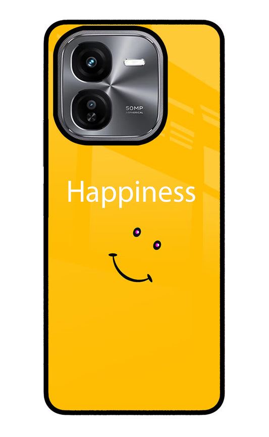 Happiness With Smiley iQOO Z9X Glass Case