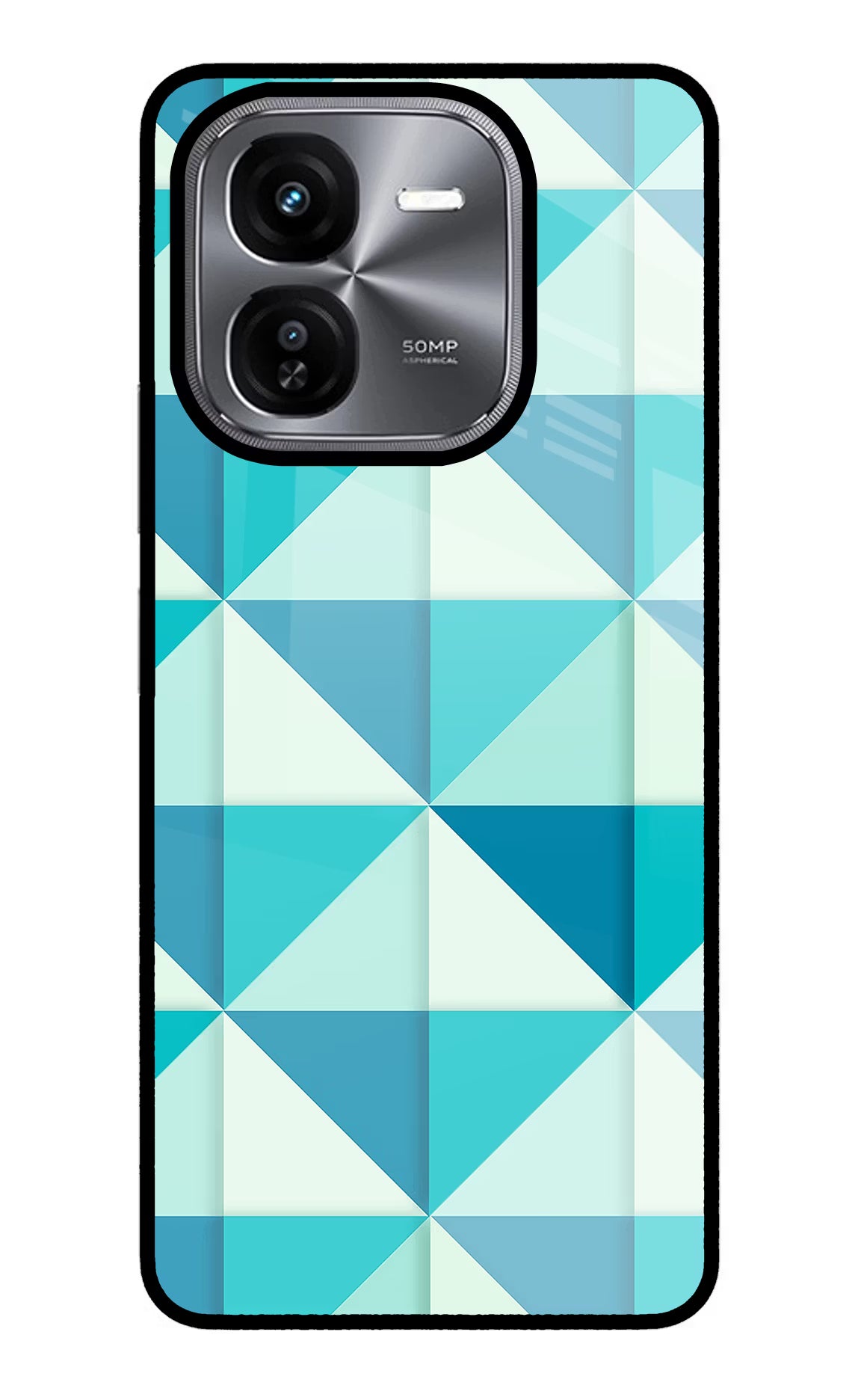 Abstract iQOO Z9X Glass Case Back Cover by Casekaro