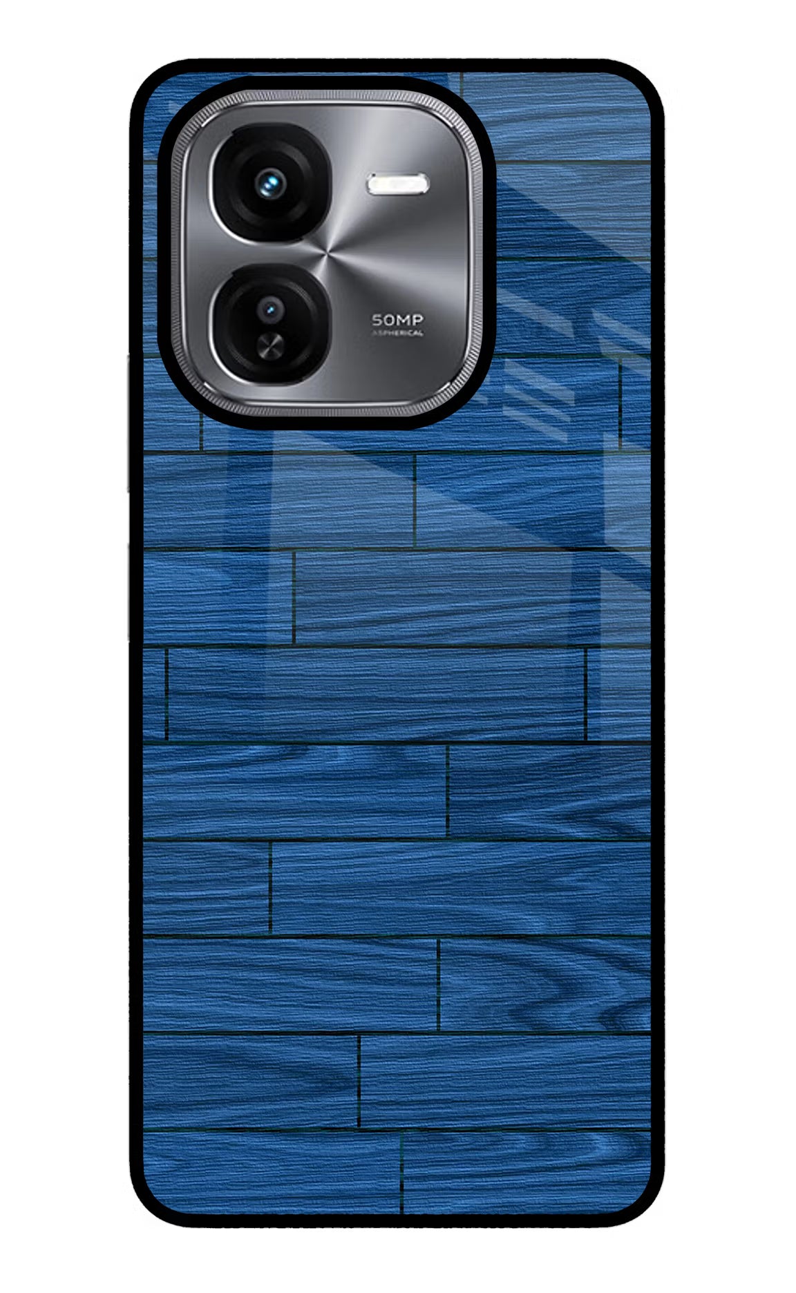 Wooden Texture iQOO Z9X Glass Case Back Cover by Casekaro