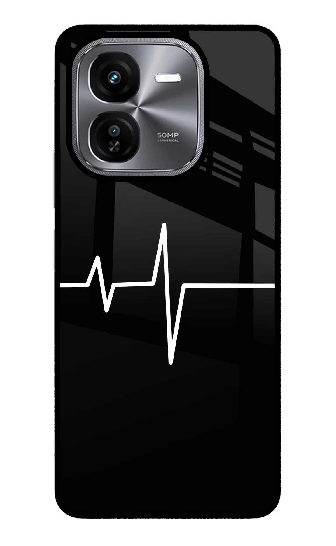 Heart Beats iQOO Z9X Glass Case Back Cover by Casekaro