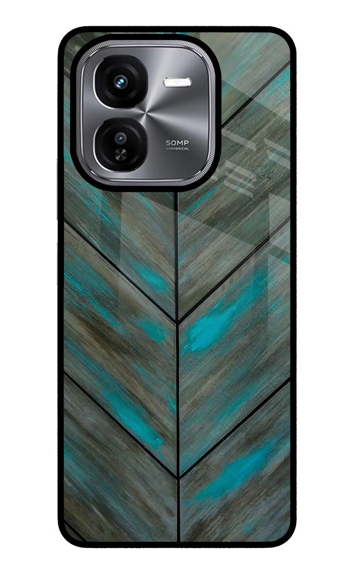 Pattern iQOO Z9X Glass Case Back Cover by Casekaro