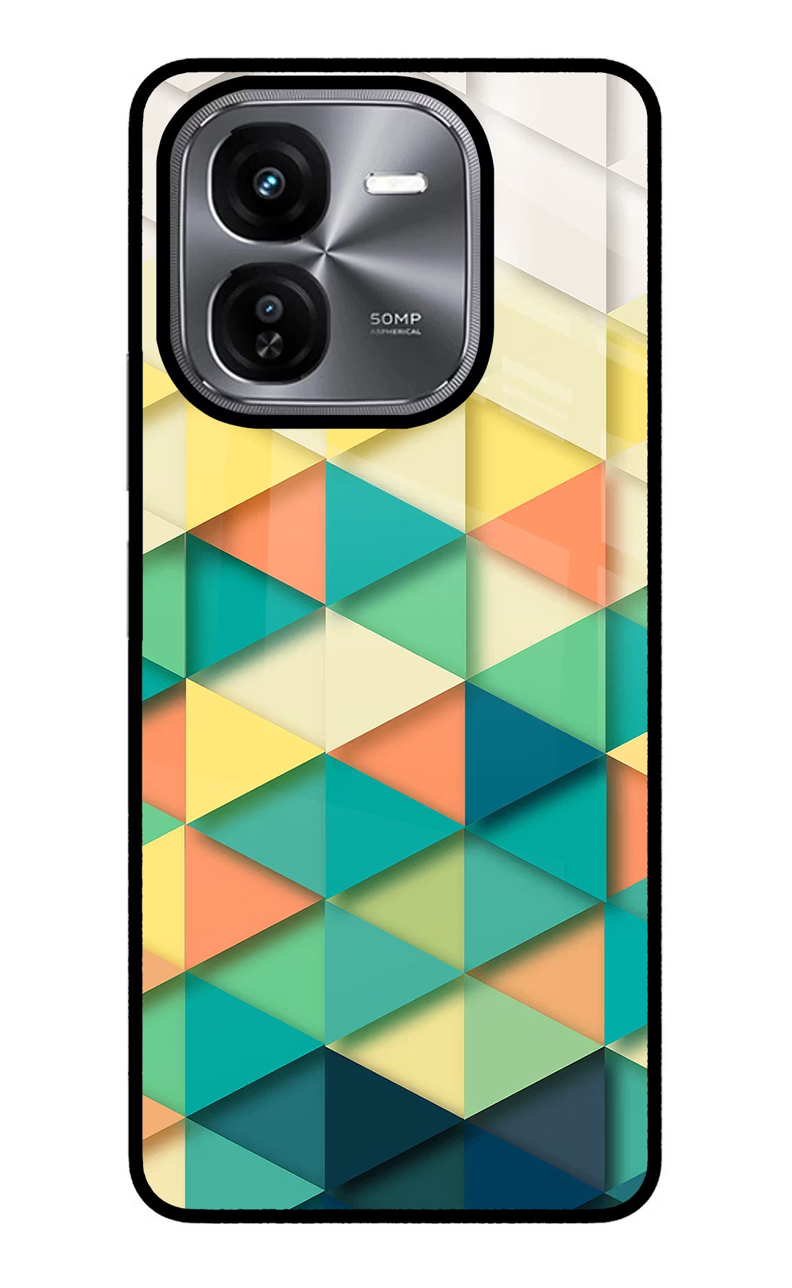 Abstract iQOO Z9X Glass Case Back Cover by Casekaro