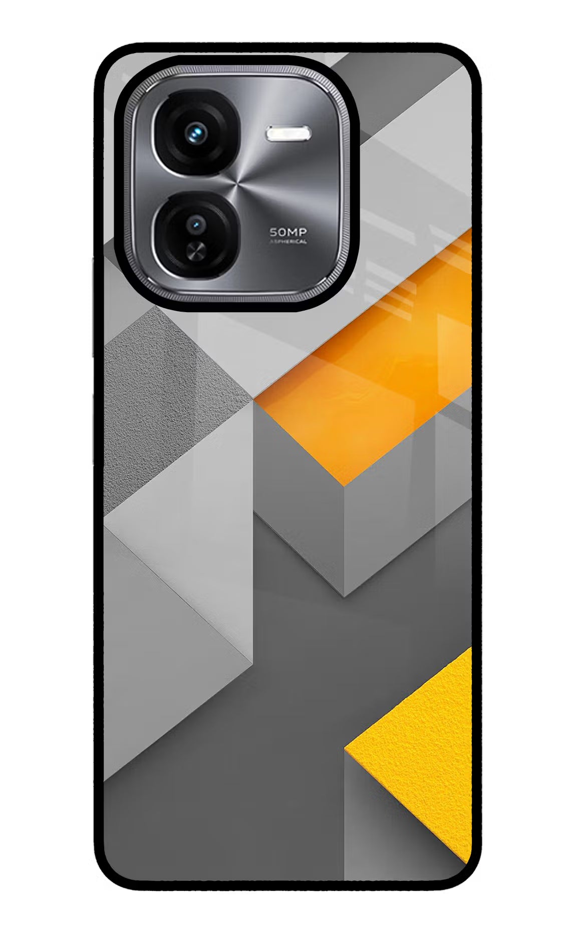 Abstract iQOO Z9X Glass Case Back Cover by Casekaro