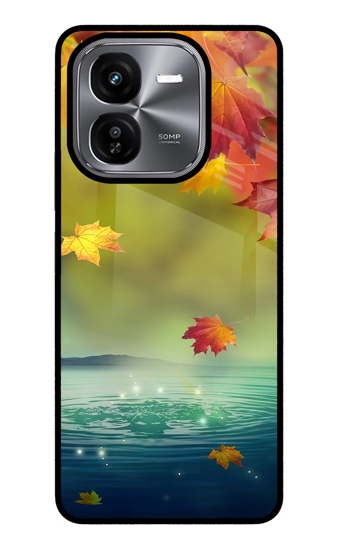 Flowers iQOO Z9X Glass Case Back Cover by Casekaro
