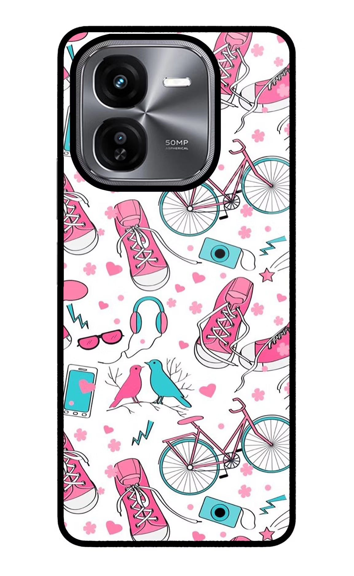 Artwork iQOO Z9X Glass Case Back Cover by Casekaro