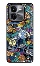 Space Abstract iQOO Z9X Glass Case