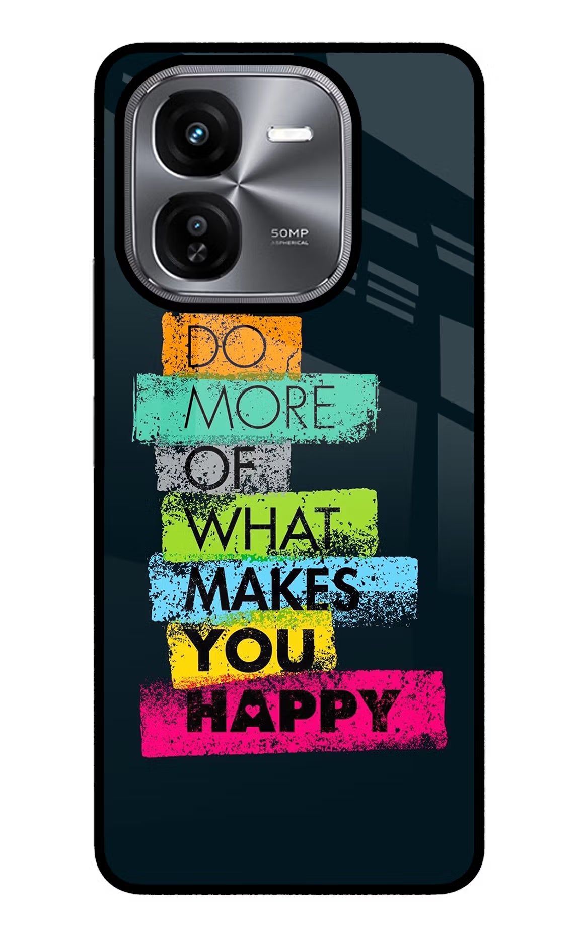 Do More Of What Makes You Happy iQOO Z9X Glass Case