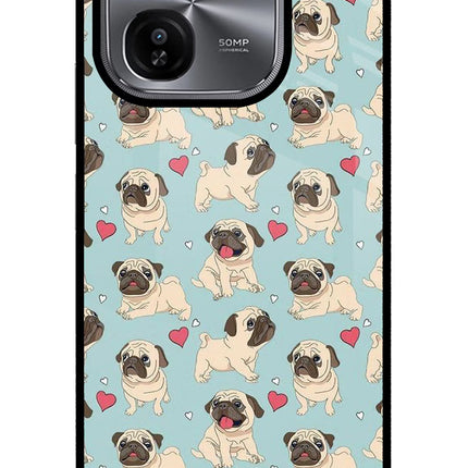 Pug Dog iQOO Z9X Glass Case
