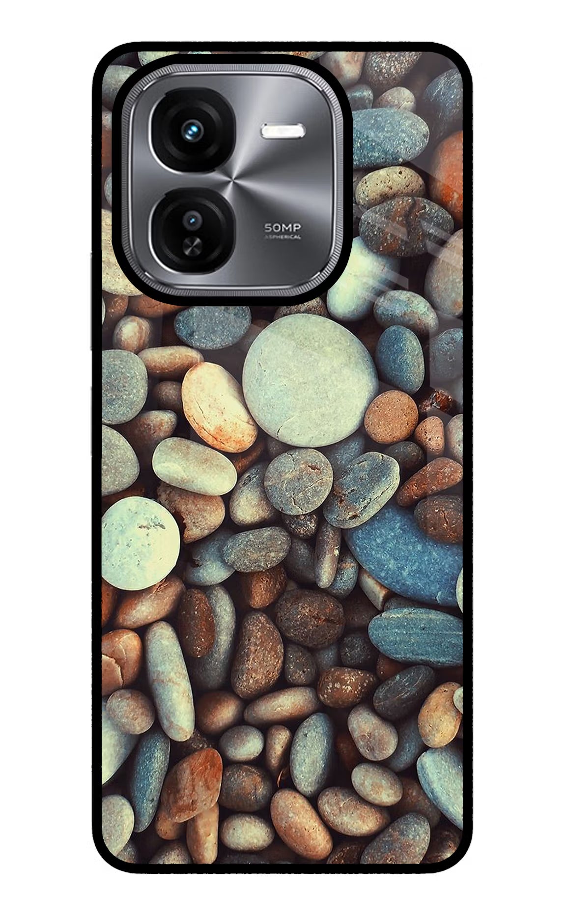 Pebble iQOO Z9X Glass Case Back Cover by Casekaro