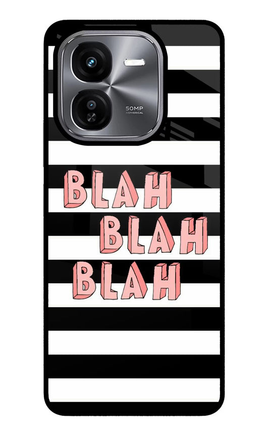 Blah Blah Blah iQOO Z9X Glass Case