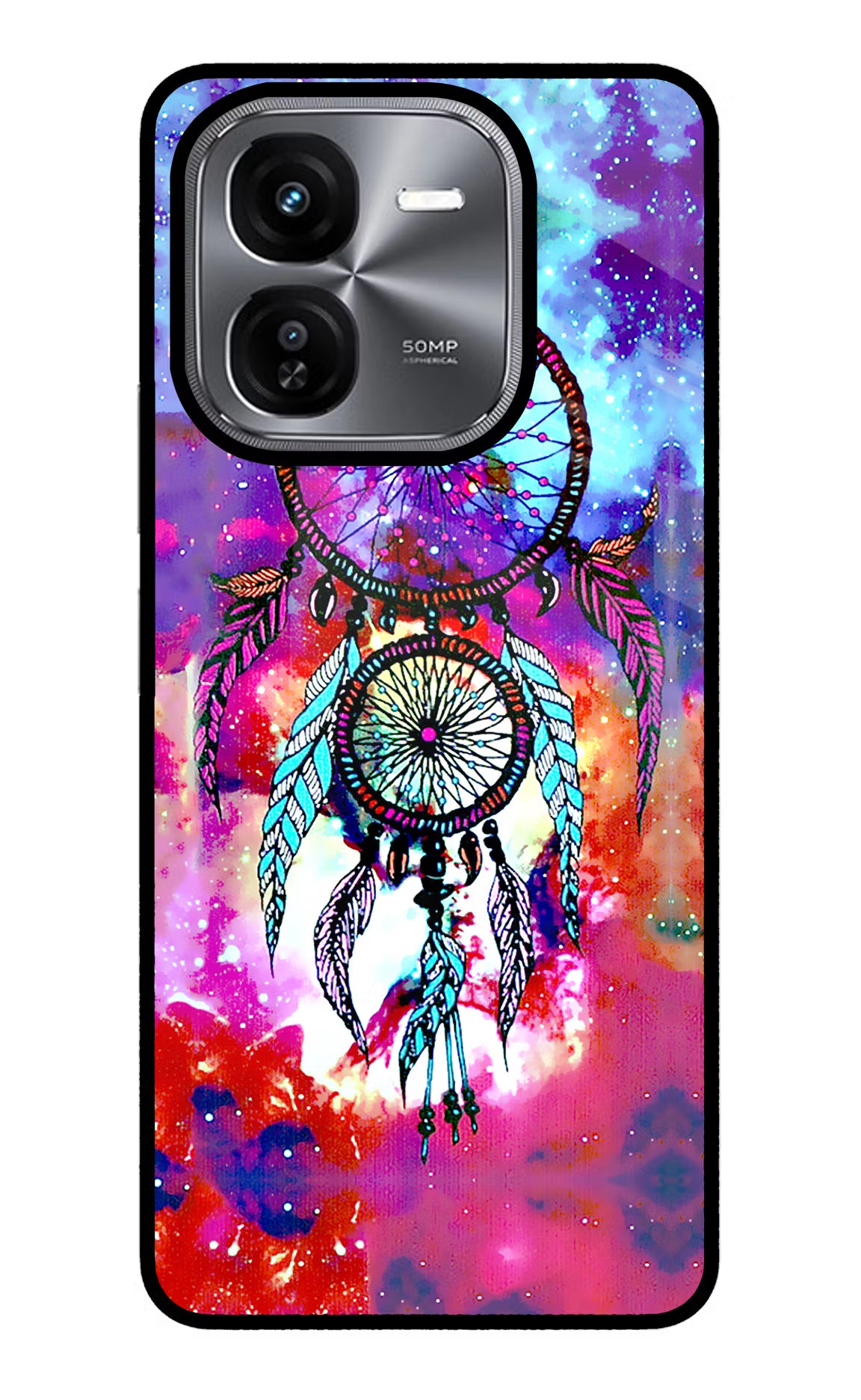 Dream Catcher Abstract iQOO Z9X Glass Case Back Cover by Casekaro