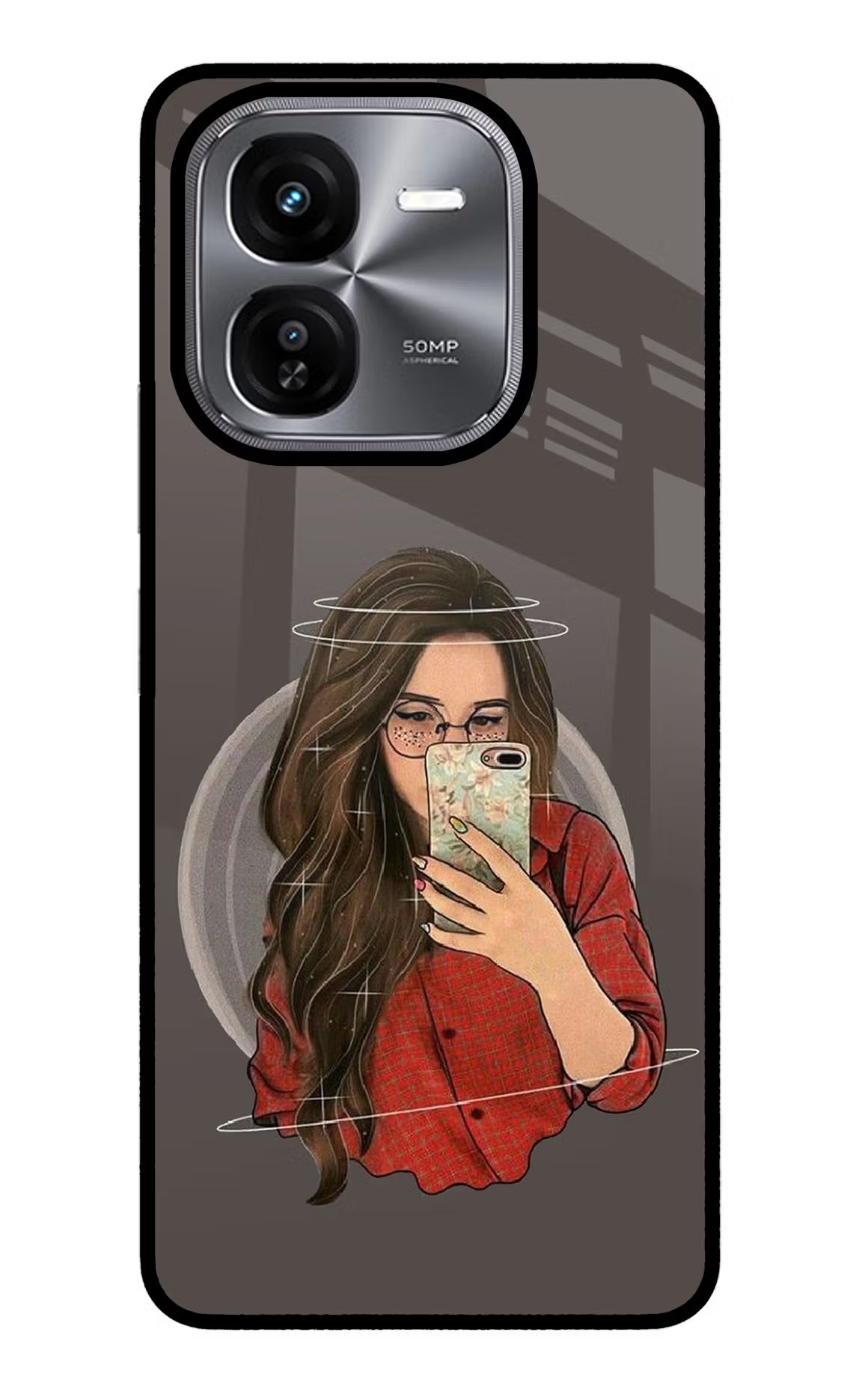 Selfie Queen iQOO Z9X Glass Case Back Cover by Casekaro