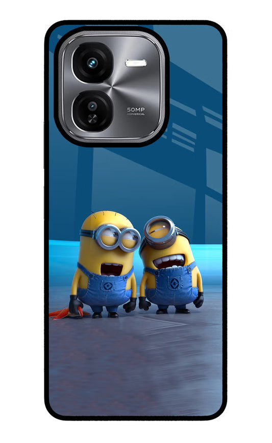 Minion Laughing iQOO Z9X Glass Case