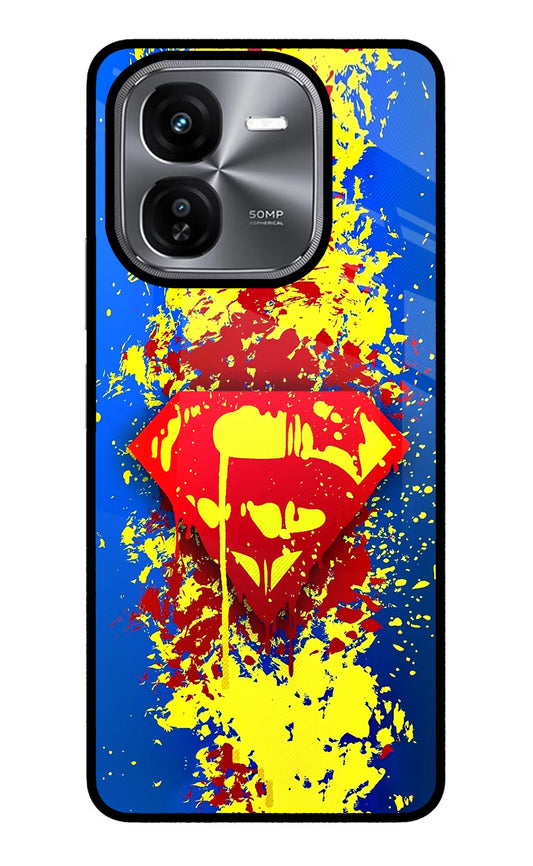 Superman logo iQOO Z9X Glass Case