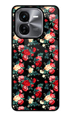 Rose Pattern iQOO Z9X Glass Case