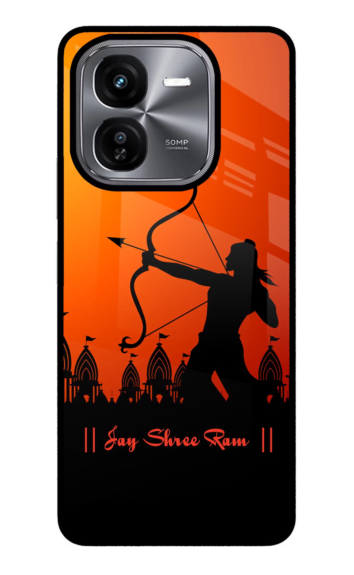 Lord Ram - 4 iQOO Z9X Glass Case Back Cover by Casekaro
