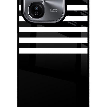 Black and White Print iQOO Z9X Glass Case
