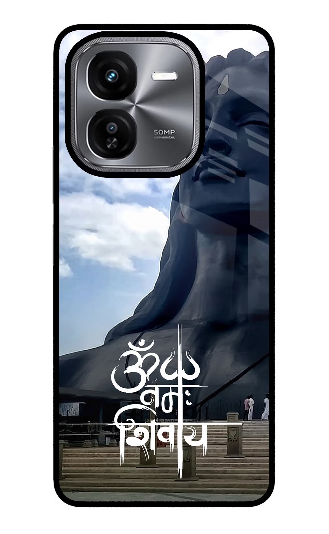Om Namah Shivay iQOO Z9X Glass Case Back Cover by Casekaro