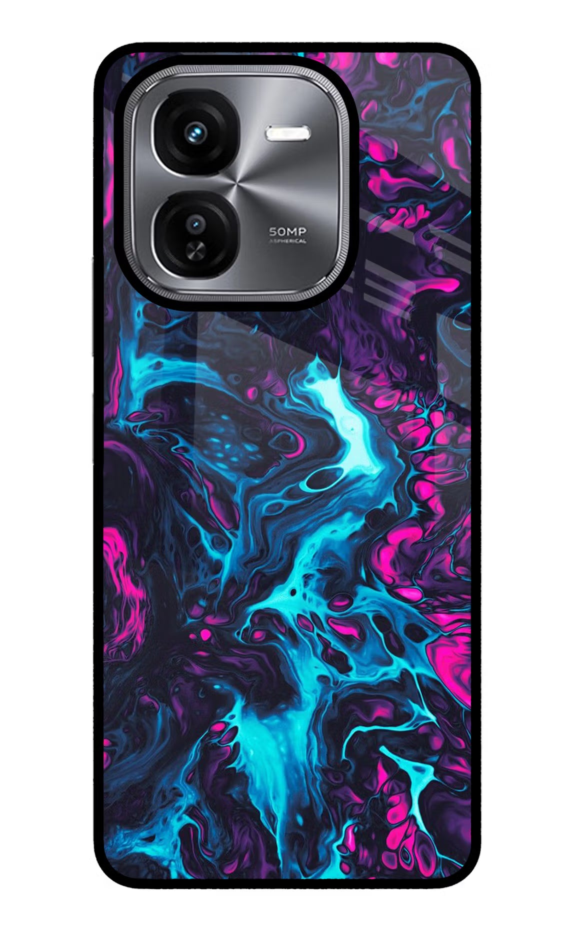 Abstract iQOO Z9X Glass Case Back Cover by Casekaro