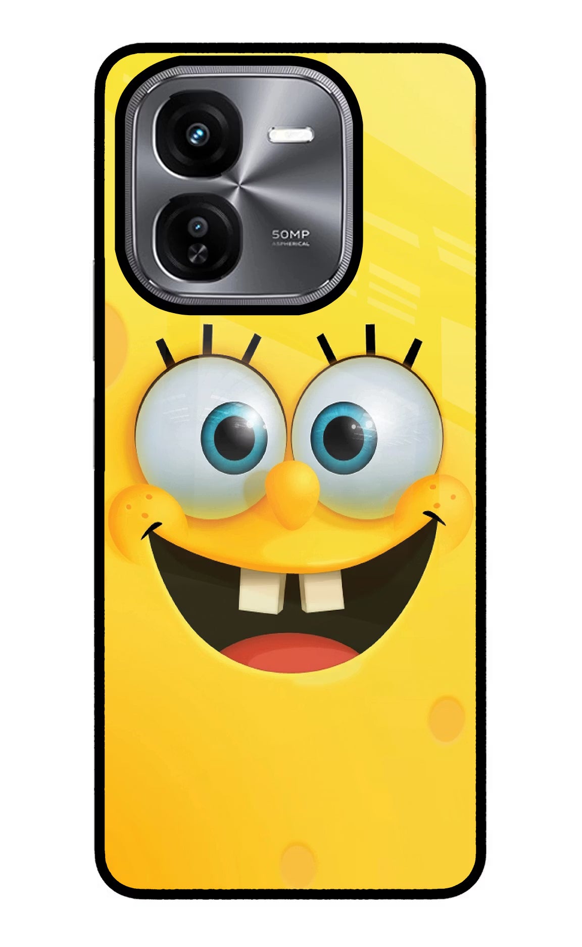 Sponge 1 iQOO Z9X Glass Case Back Cover by Casekaro