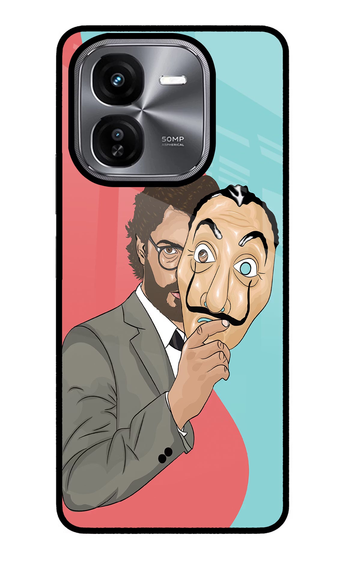 Professor iQOO Z9X Glass Case Back Cover by Casekaro