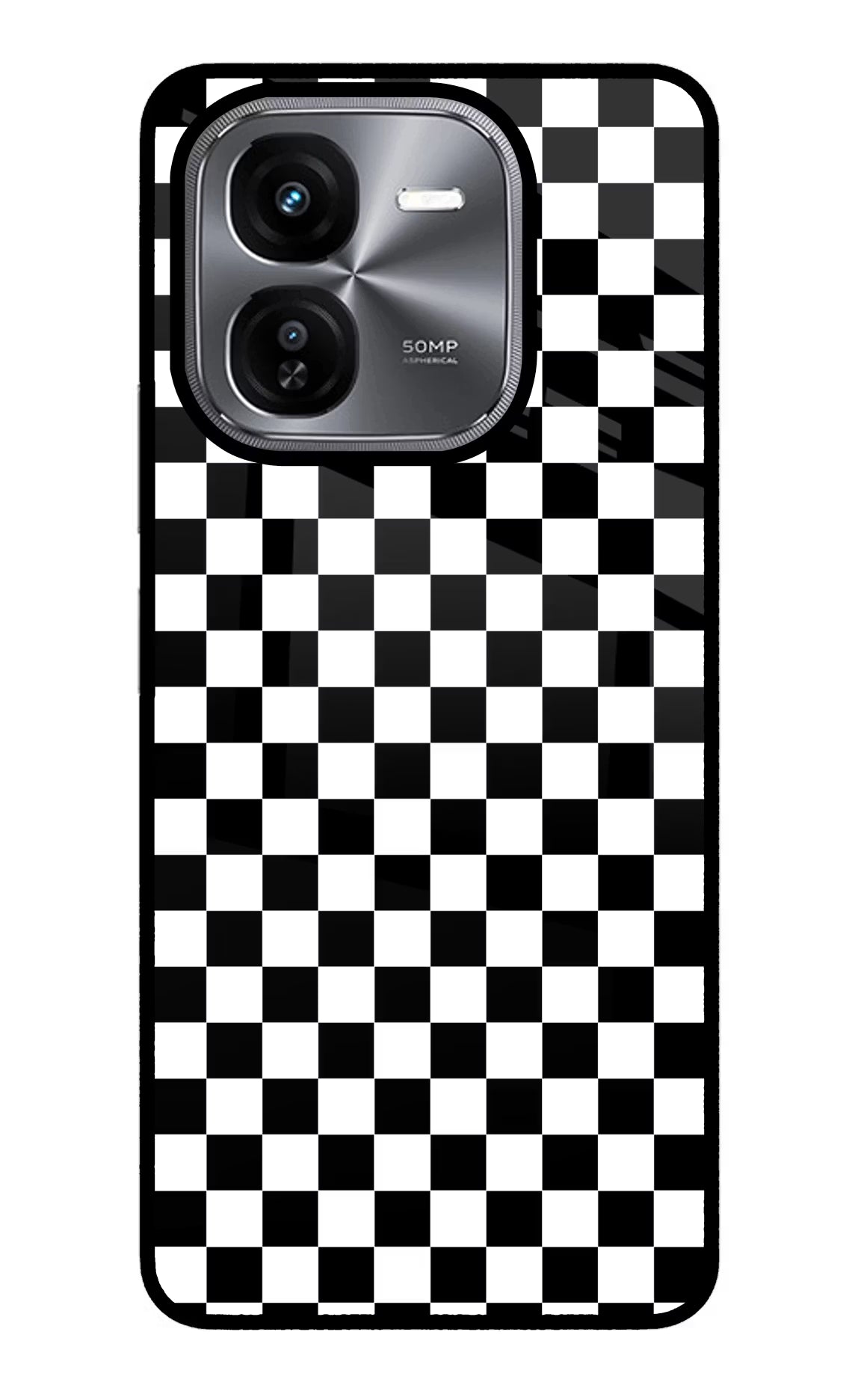 Chess Board iQOO Z9X Glass Case Back Cover by Casekaro