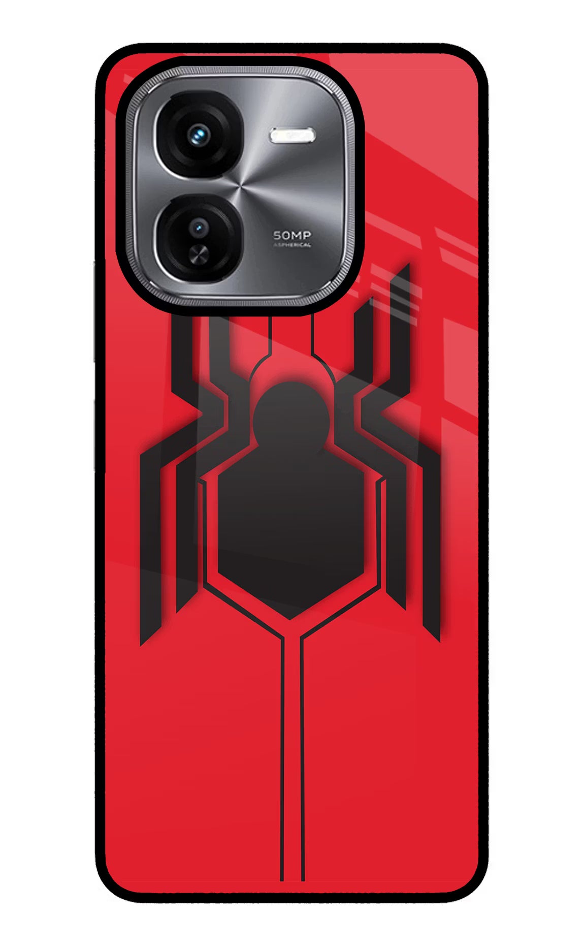 Spider iQOO Z9X Glass Case Back Cover by Casekaro