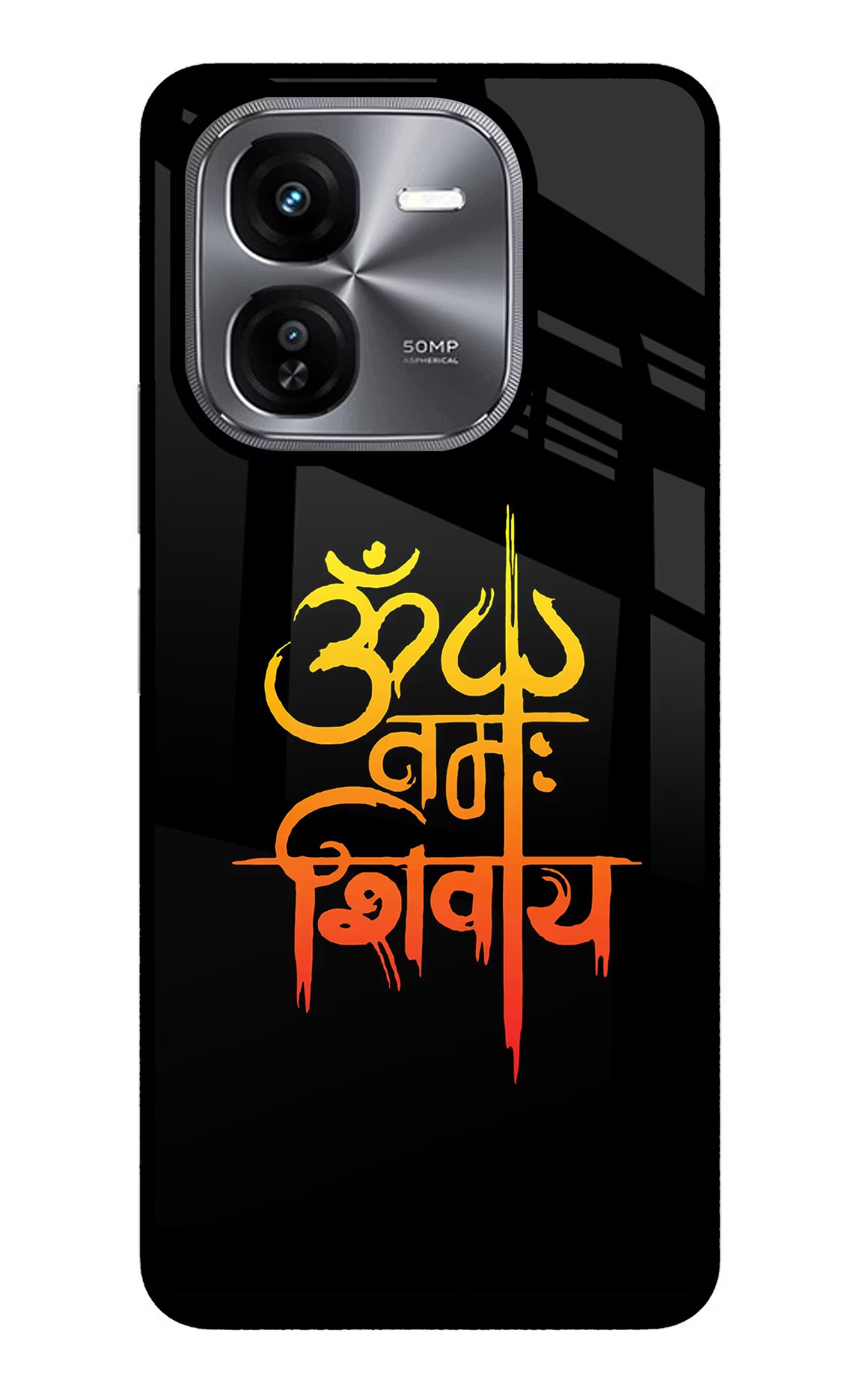 Om Namah Shivay iQOO Z9X Glass Case Back Cover by Casekaro