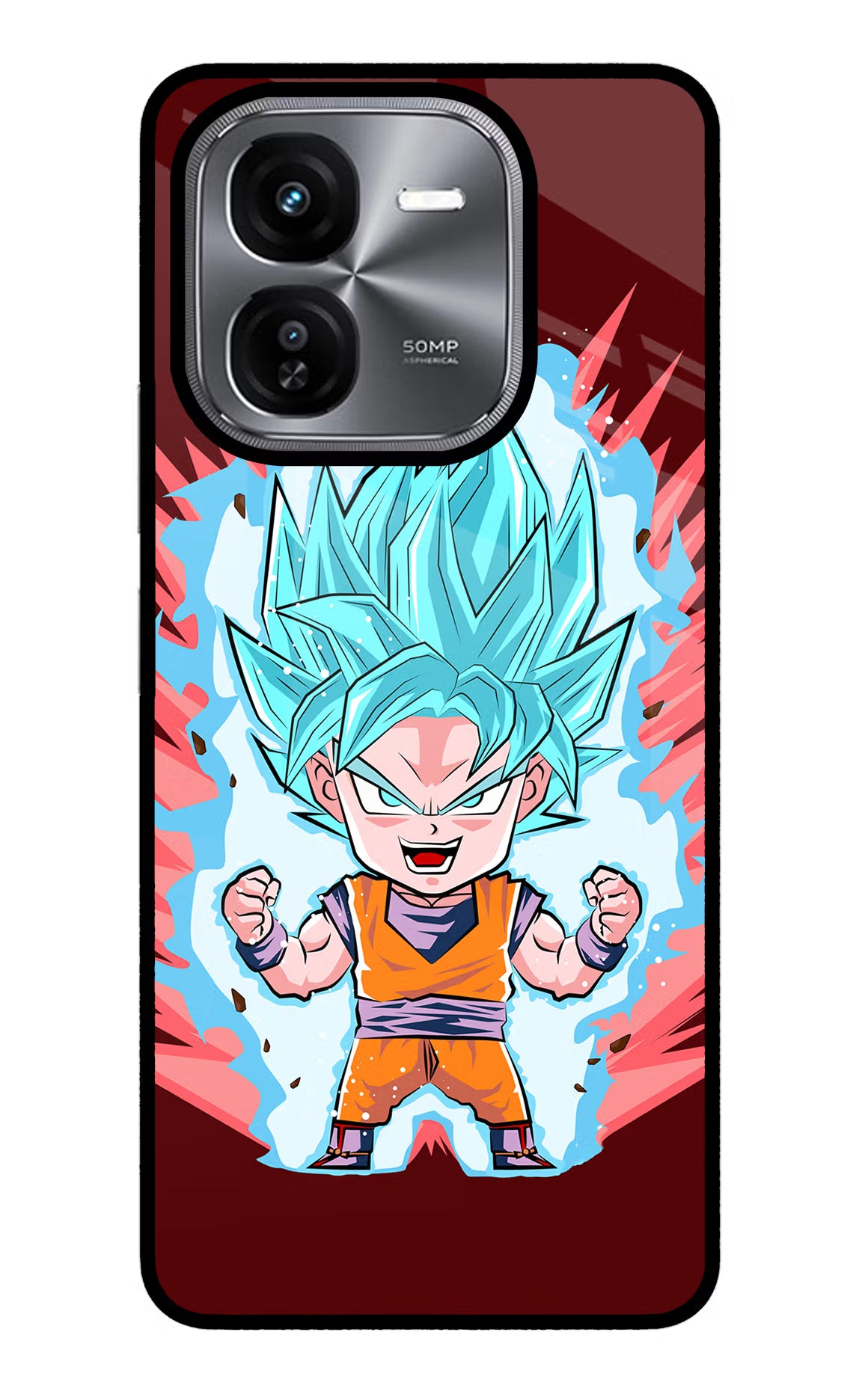 Goku Little iQOO Z9X Glass Case