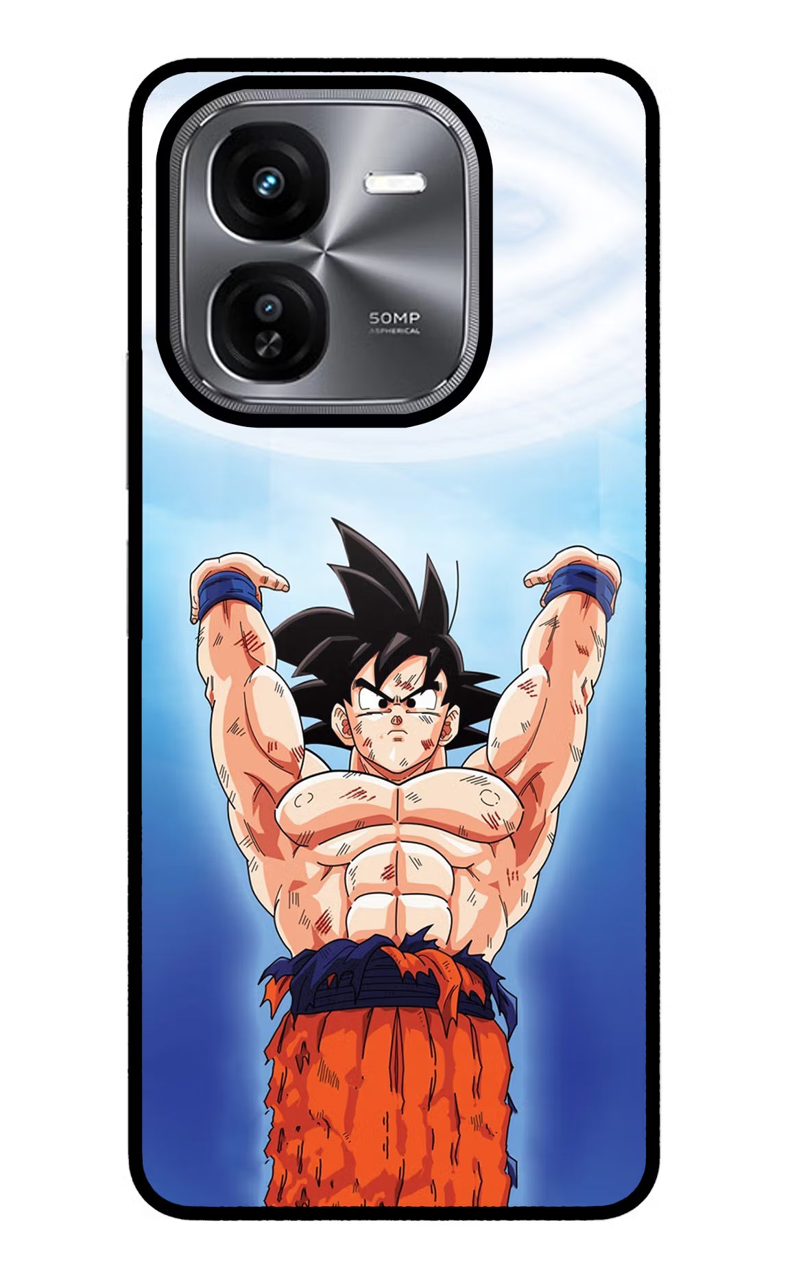 Goku Power iQOO Z9X Glass Case