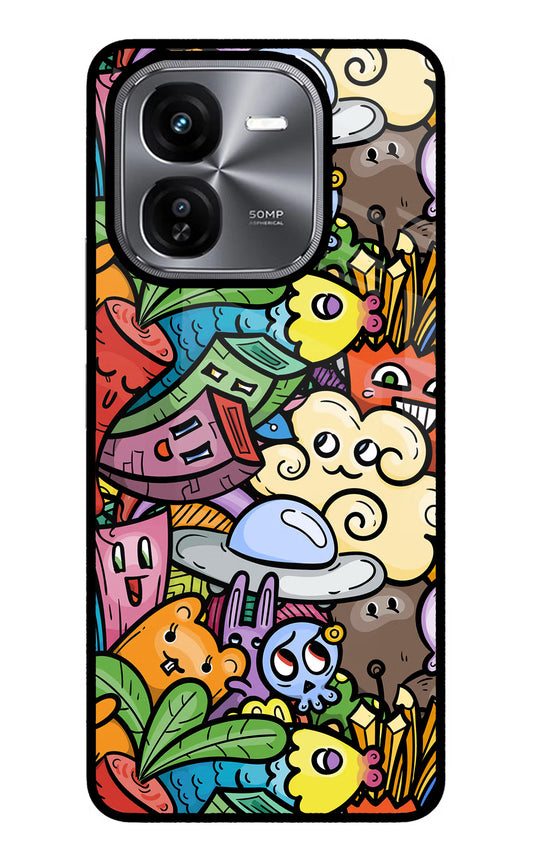 Veggie Doodle iQOO Z9X Glass Case