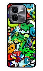 Game Doodle iQOO Z9X Glass Case