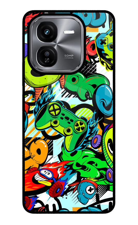 Game Doodle iQOO Z9X Glass Case