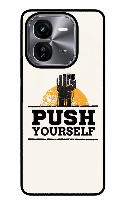 Push Yourself iQOO Z9X Glass Case