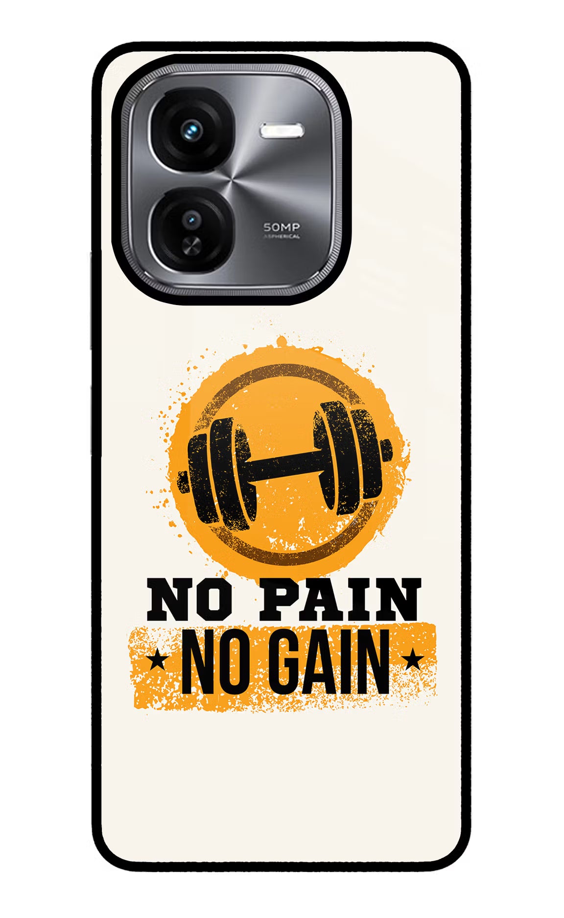 No Pain No Gain iQOO Z9X Glass Case