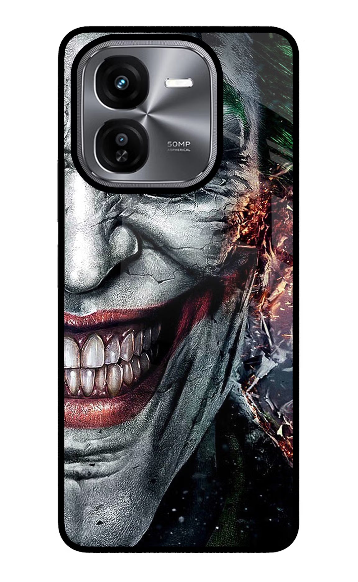 Joker Cam iQOO Z9X Glass Case Back Cover by Casekaro