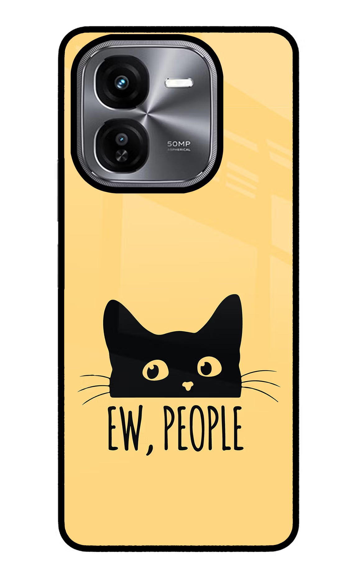 Ew People Catitude iQOO Z9X Glass Case Back Cover by Casekaro