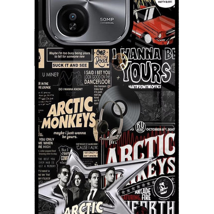 Arctic Monkeys iQOO Z9X Glass Case Back Cover by Casekaro