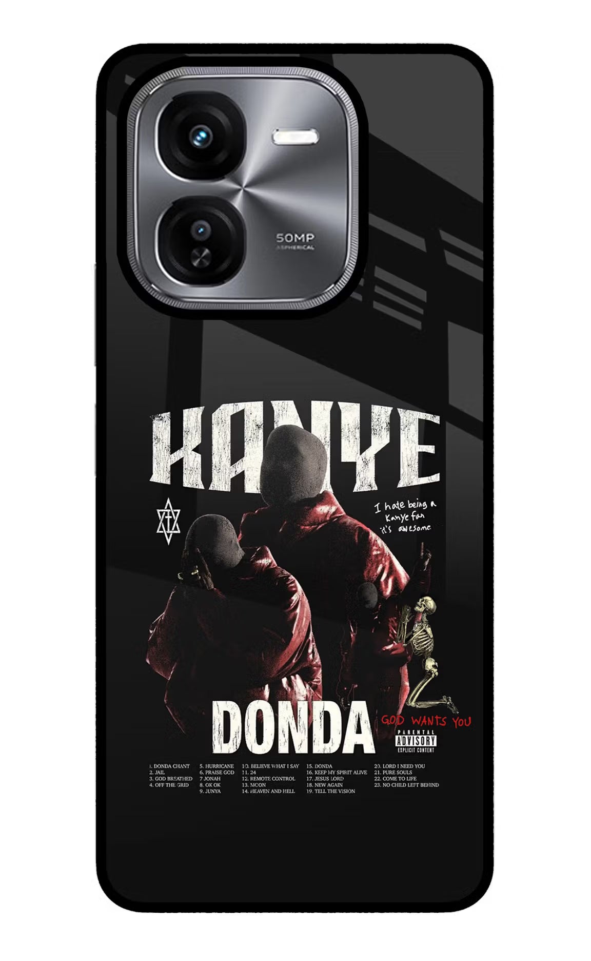 Donda Kanye West iQOO Z9X Glass Case