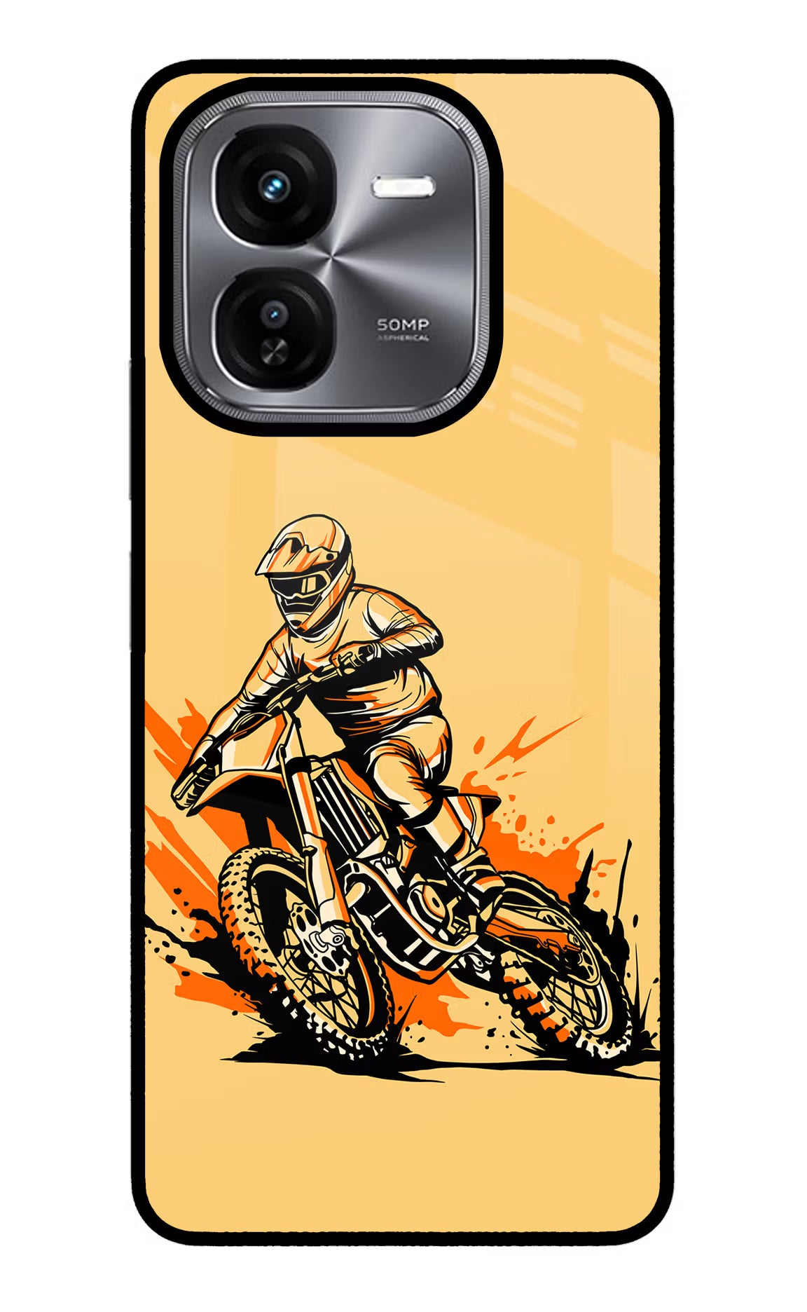 Off-Road Fury iQOO Z9X Glass Case Back Cover by Casekaro